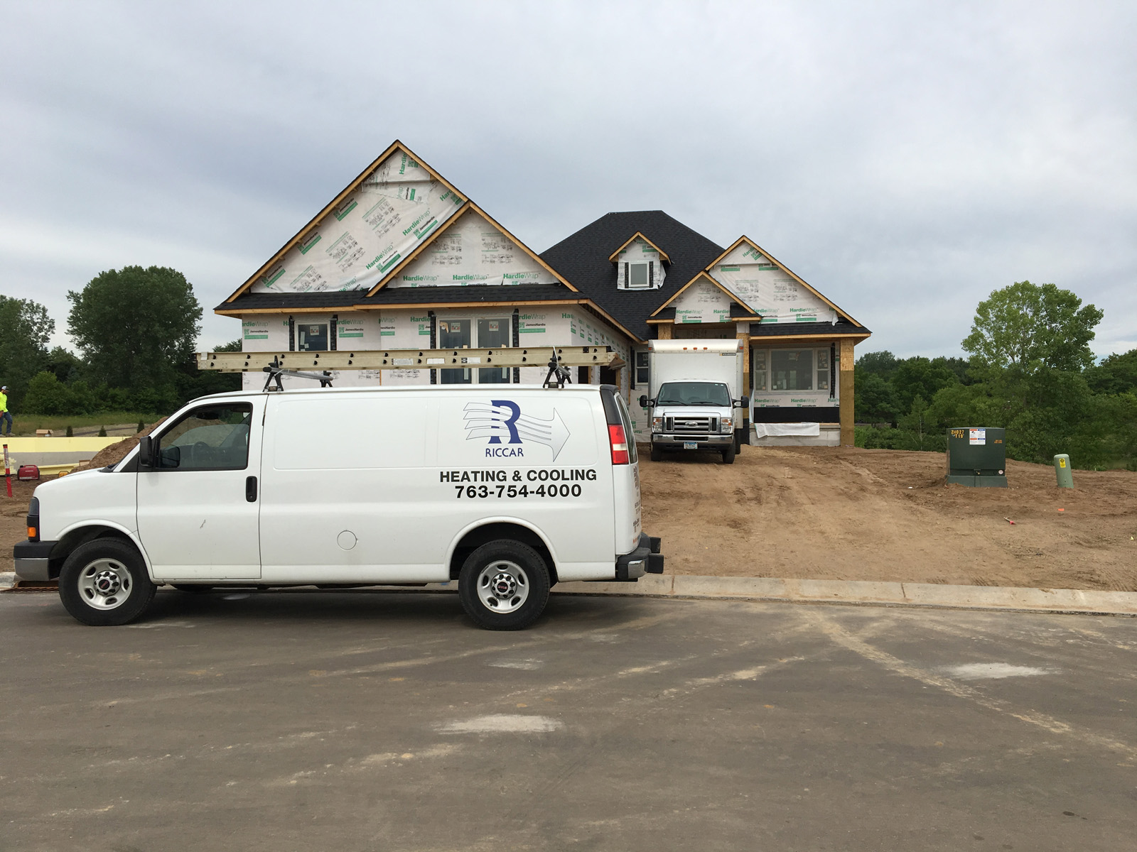 Riccar Truck at New Construction Site