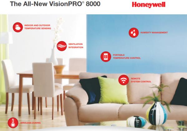Honeywell VisionPRO® 8000 Thermostat Features